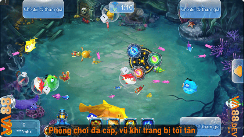 Phòng chơi đa cấp, vũ khí trang bị tối tân