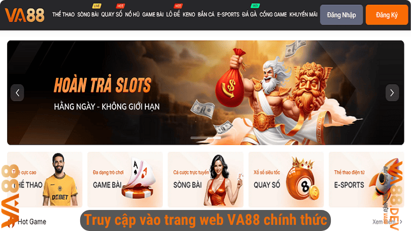 Truy cập vào trang web VA88 chính thức