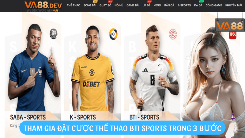Tham gia đặt cược thể thao BTI Sports trong 3 bước