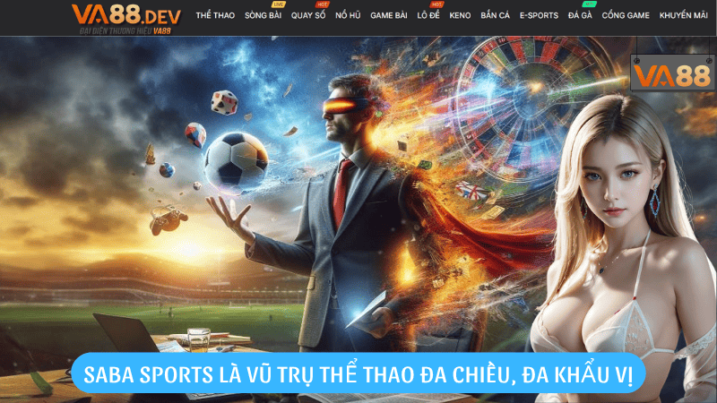 Saba Sports là vũ trụ thể thao đa chiều, đa khẩu vị